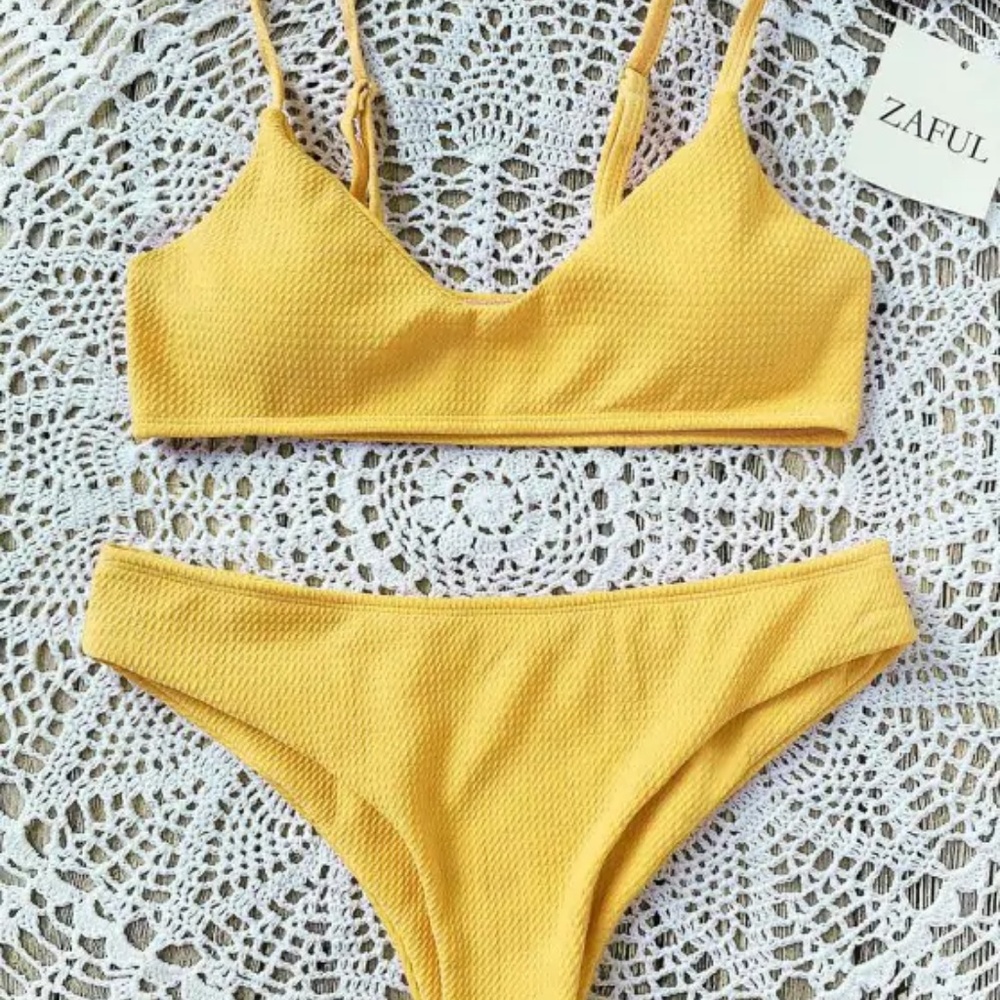 Zaful Yellow Bikini
